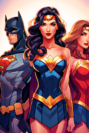 Cover of Alternate Universe Lustful Superheroines - Remix