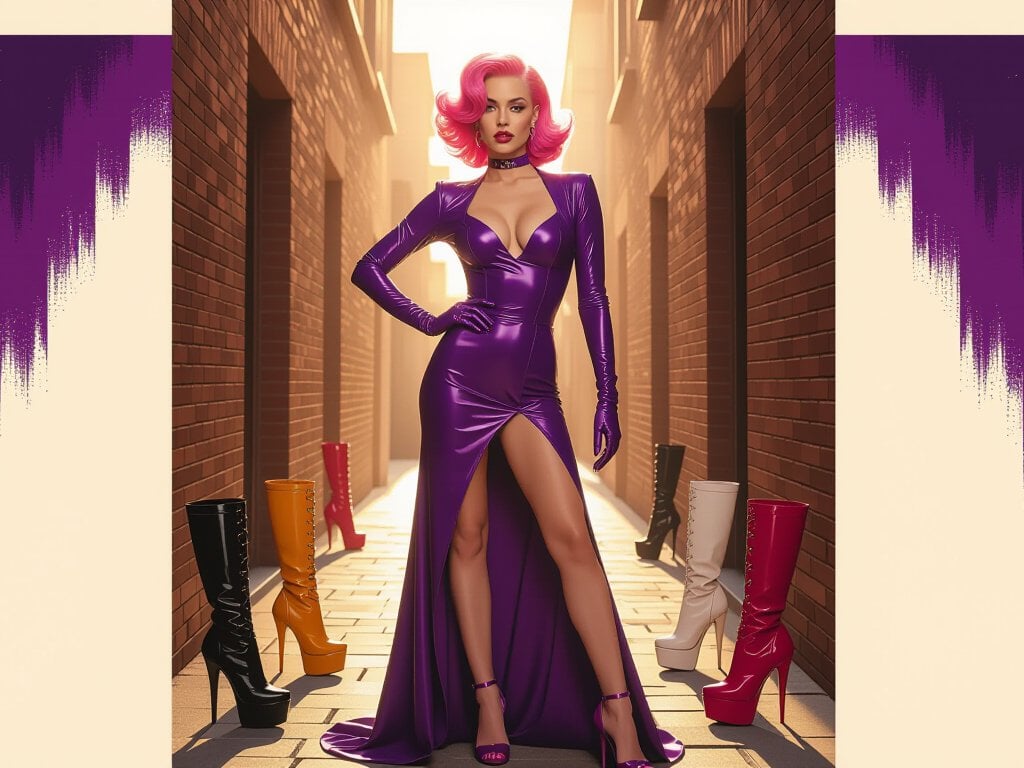 Cover of The Pink Sissy Bimbo Transformation of Alyxxa Kaye
