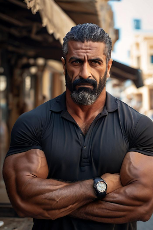 Cover of Mostafa, the arab bodybuilder
