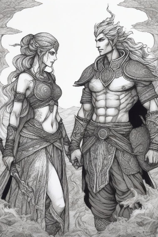 Cover of Embers & Waves: A Genasi Romance