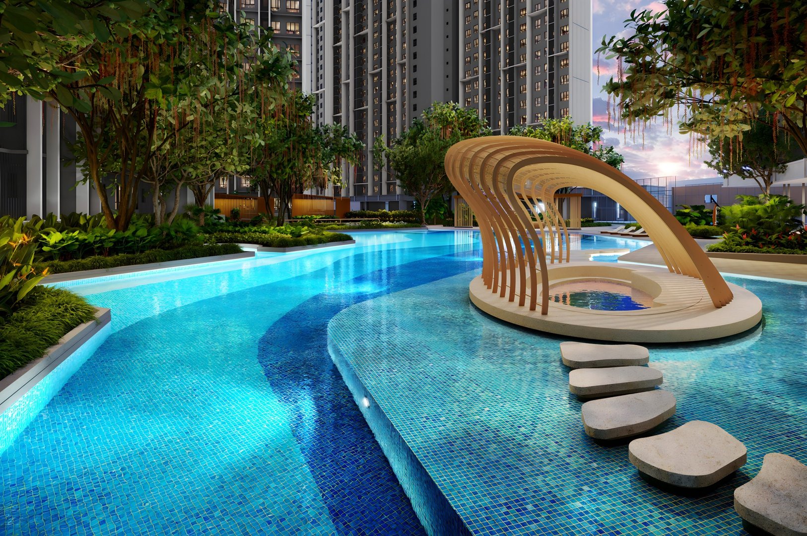Causewayz Square @ CIQ/RTS, Podium Coral Shallow Pool