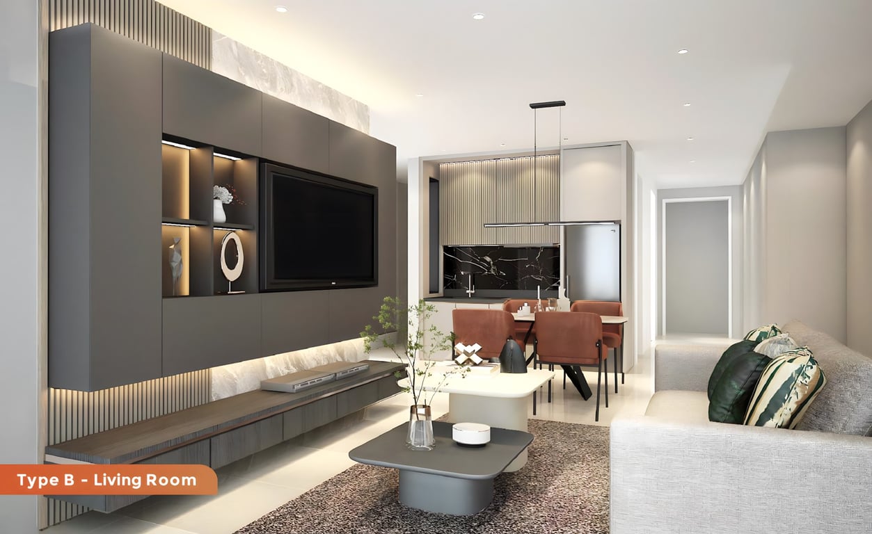 Astrum Shah Alam Floor Plans Type B Living Room