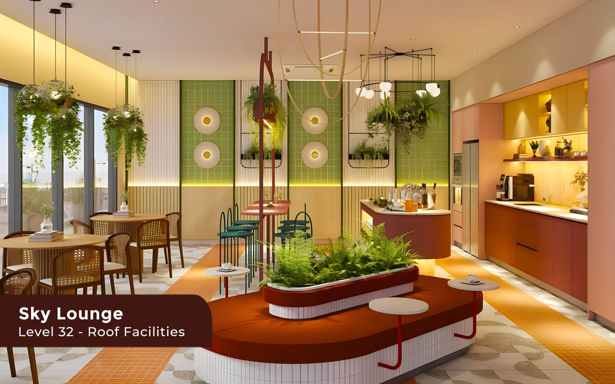 Sena Residence Level 32 Roof Facilities Deck, Roof Facilities