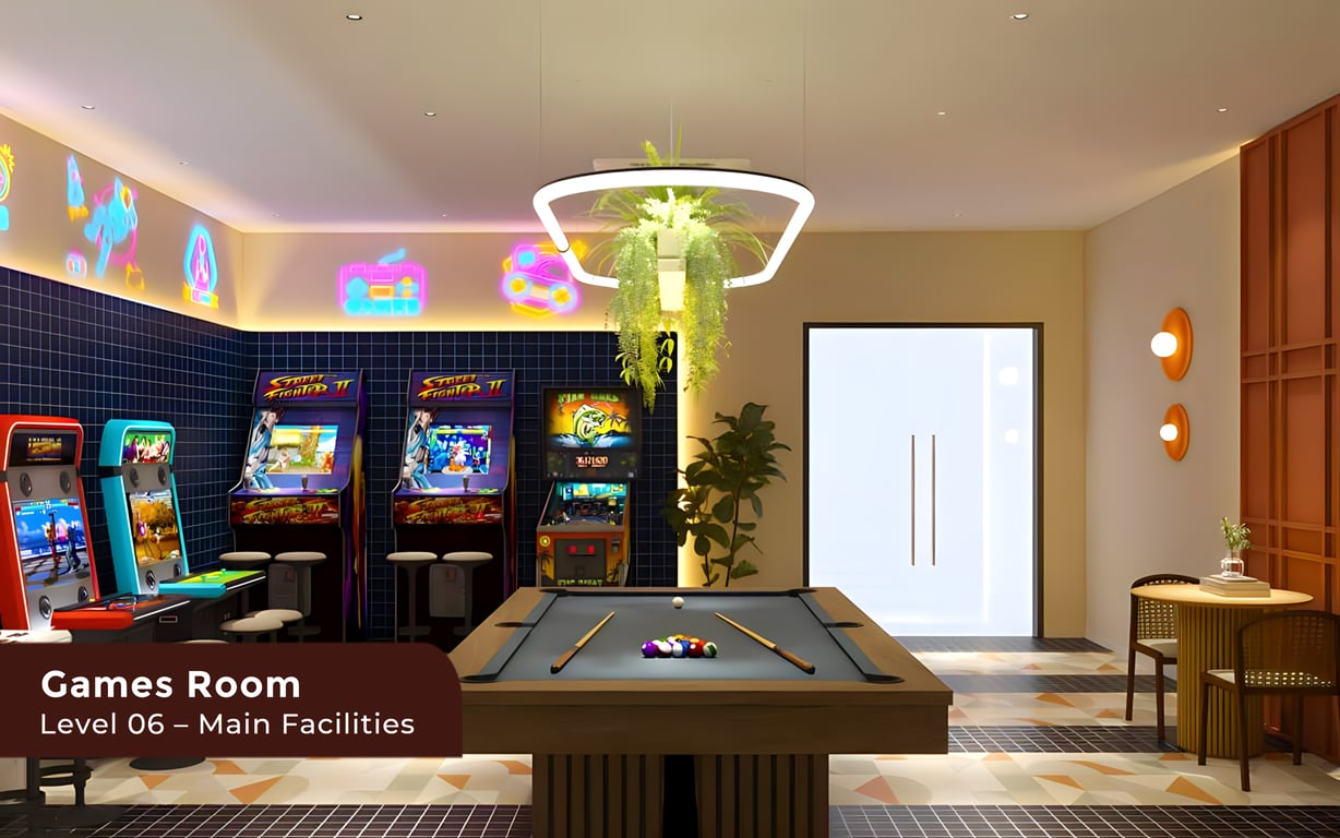 Sena Residence Level 06 Main Facilities Deck, Games Room