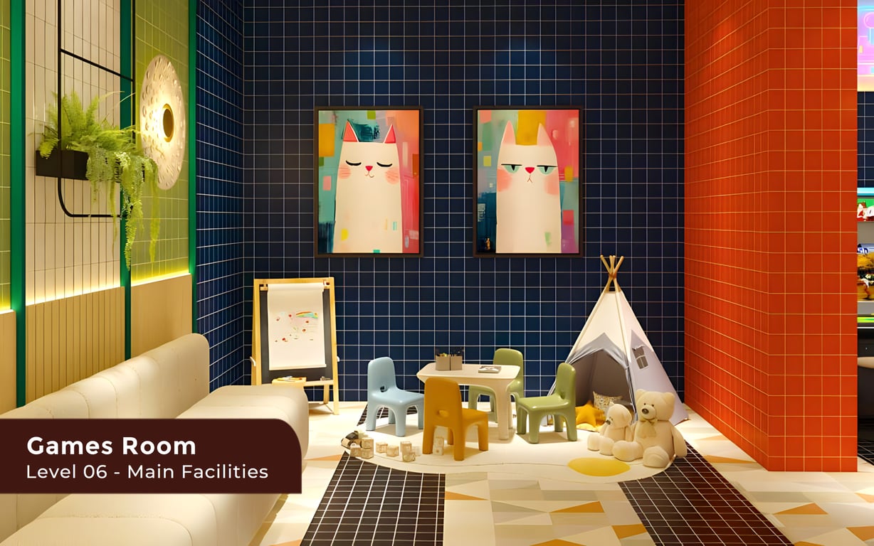 Sena Residence Level 06 Main Facilities Deck, Games Room