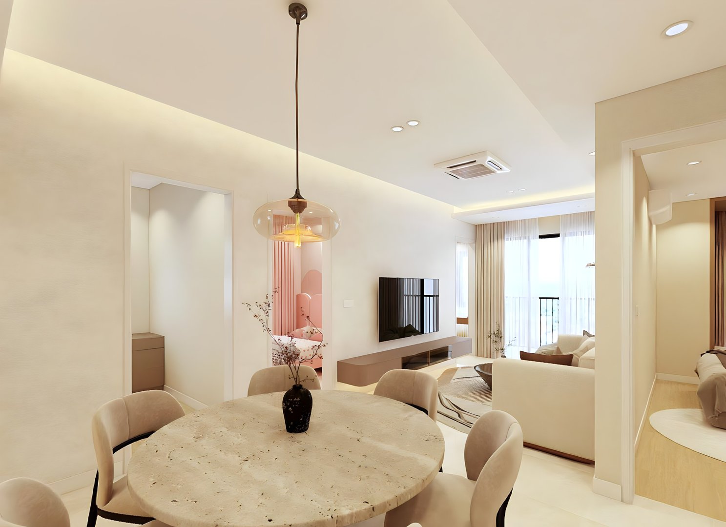 Sena Residence Floor Plans, Type D Dining Room