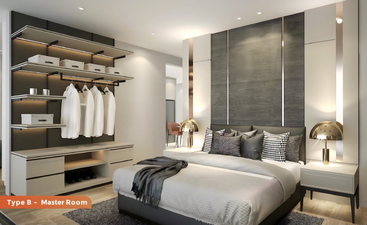 Astrum Shah Alam Floor Plans Type B Masterbed Room