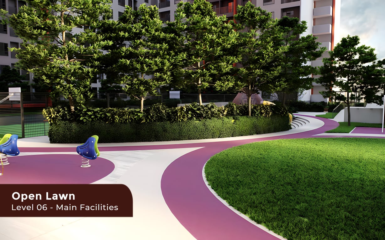 Sena Residence Level 06 Main Facilities Deck, Open Lawn