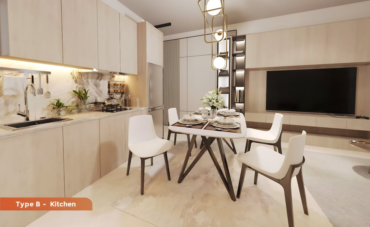 Astrum Shah Alam Floor Plans Type B Kitchen