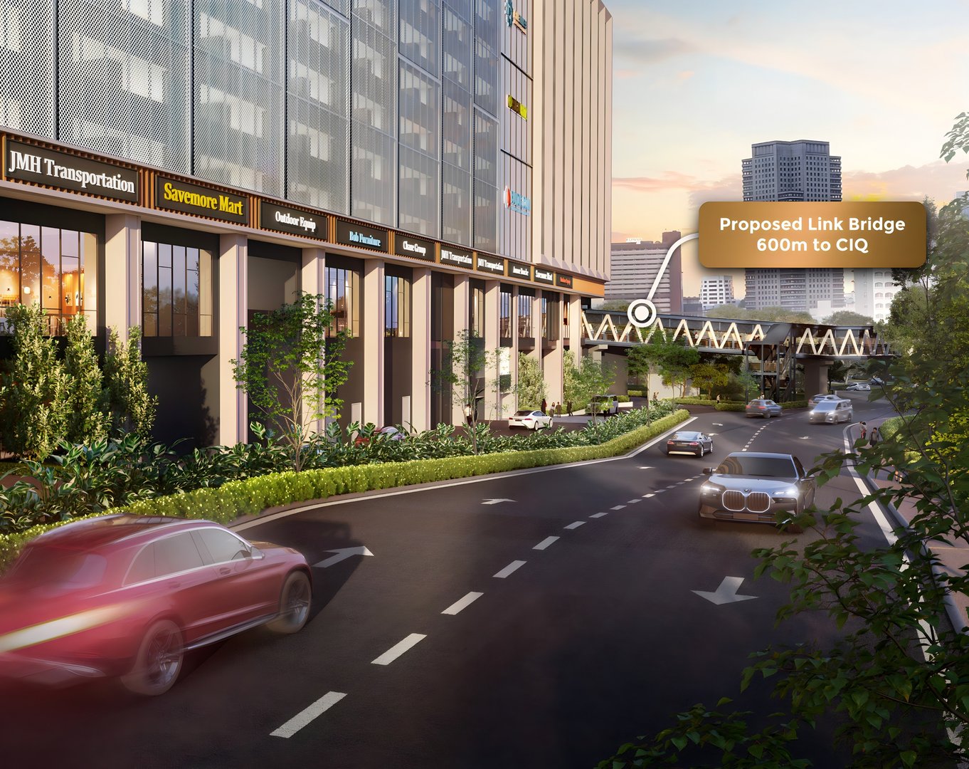 Causewayz Square @ CIQ/RTS 600m Sheltered Link Bridge To CIQ