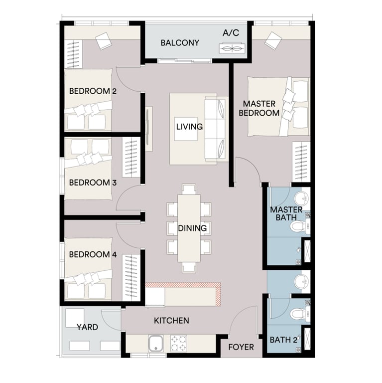Sena Residence Floor Plans Type D