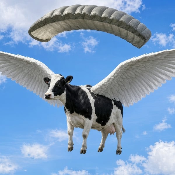 the flying cow