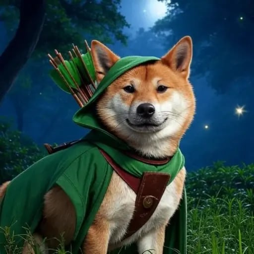 Dog In Hood