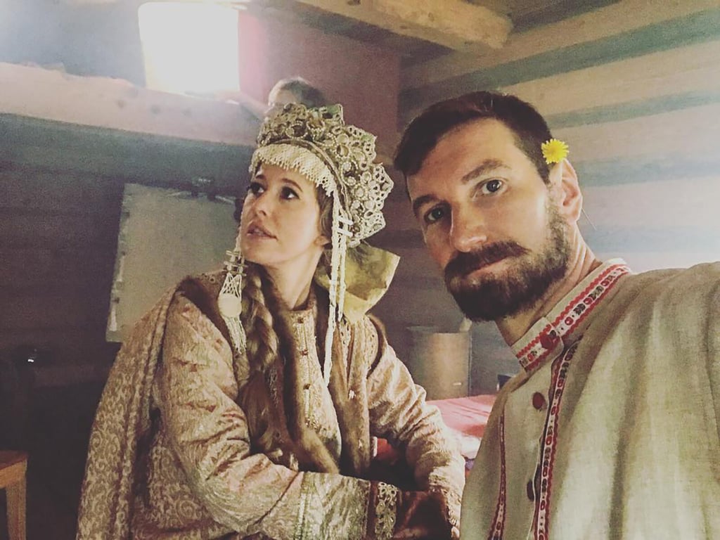 Anton Krassovski et Ksenia Sobtchak en 2017, avant la campagne présidentielle