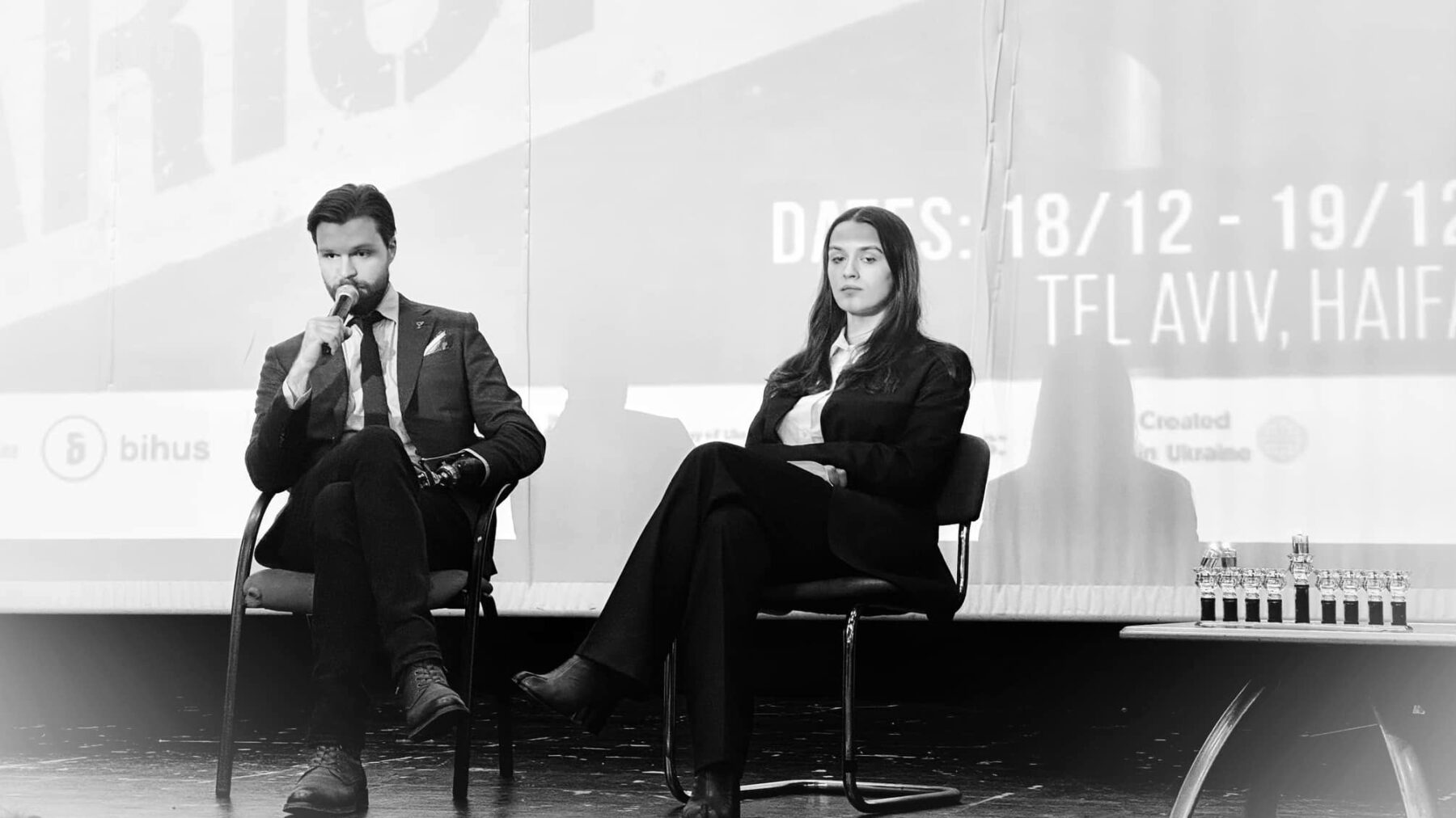 Ilia Samoïlenko et Youlia Fedossiouk en Israël.