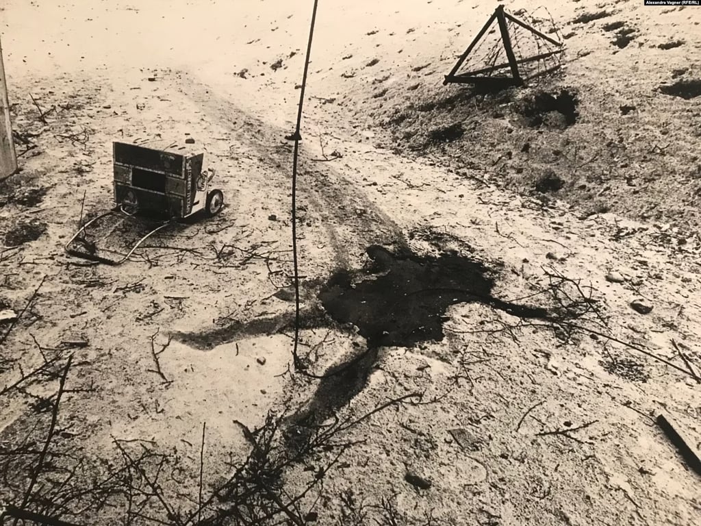Plaie ouverte, photo de Stanley Greene faite en Tchétchénie en janvier 1995.
