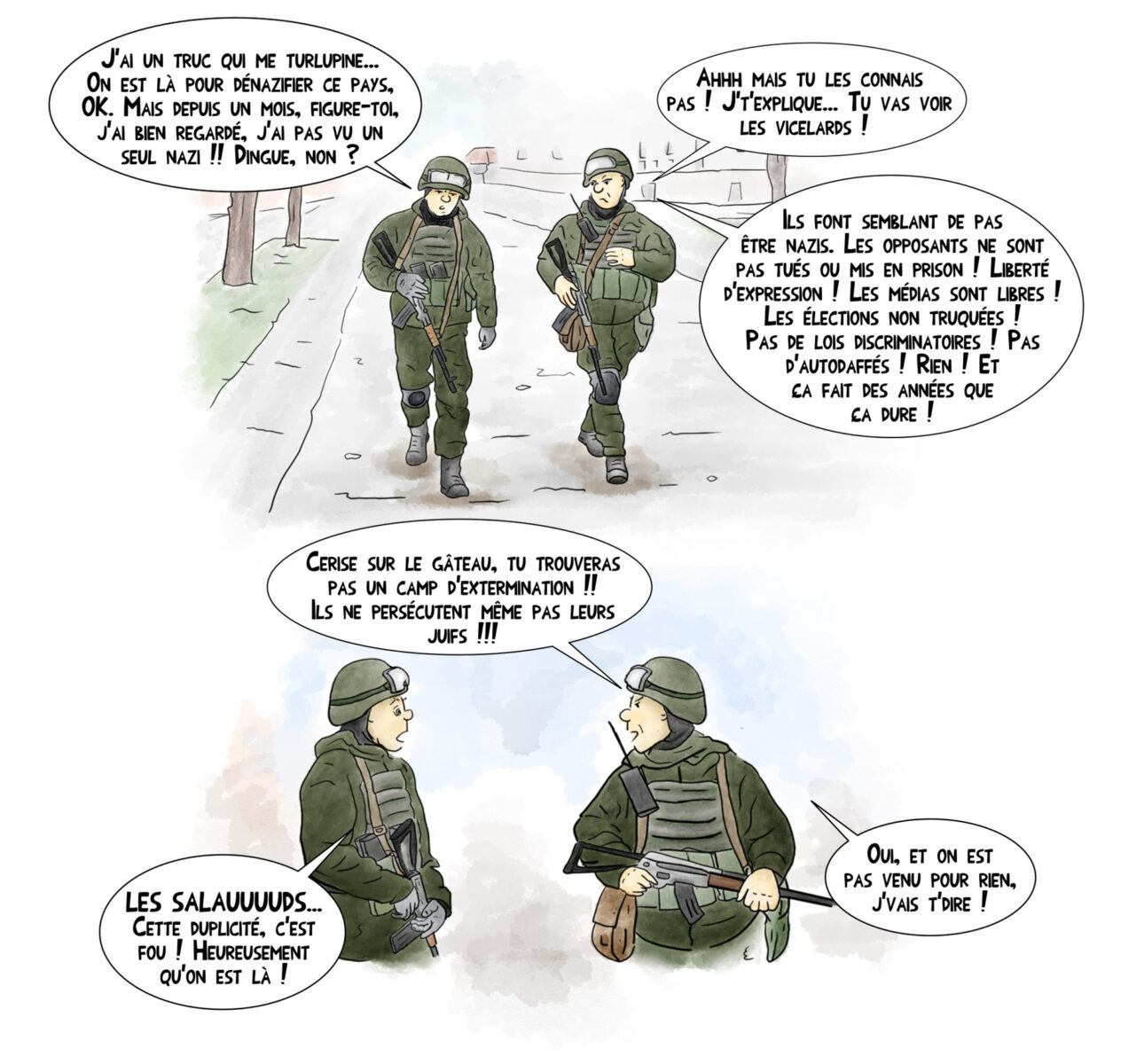 caricature nazis