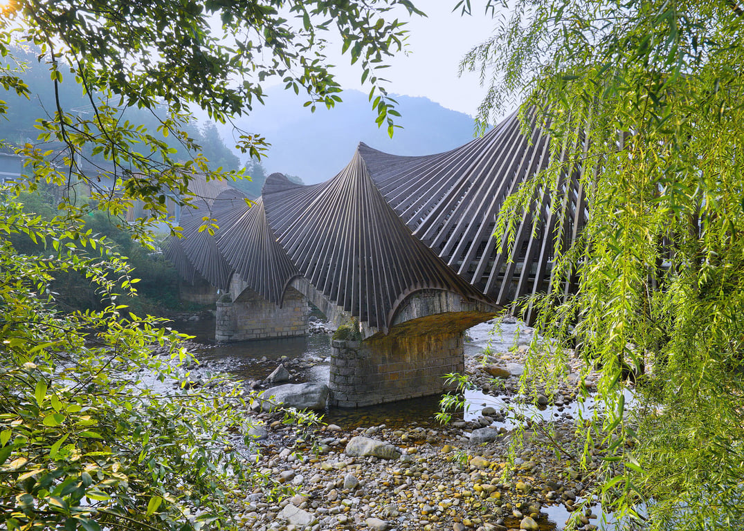 bamboo bridge biennale baoxi