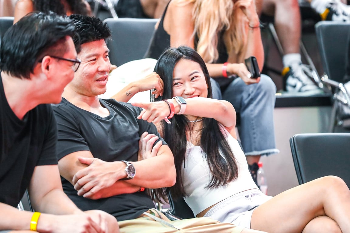 Fight fans gather for an event at the UFC Performance Institute Shanghai. Image courtesy of UFC