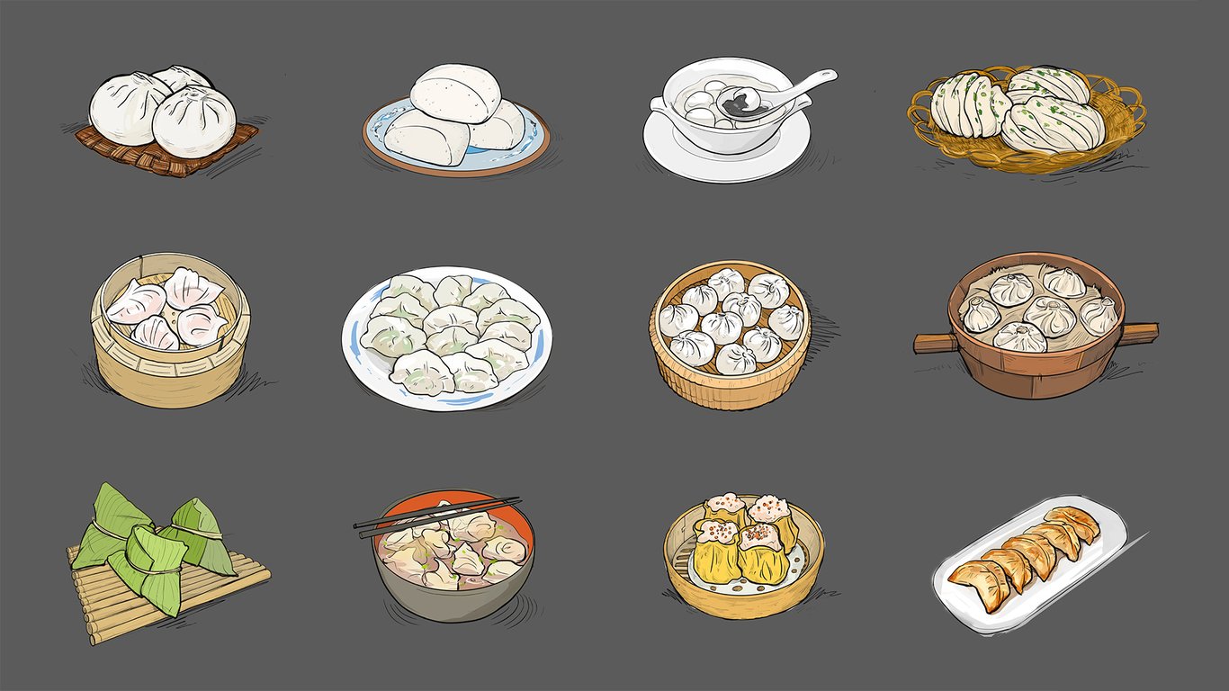 China explained dumpling drawings chinese dumplings | RADII China
