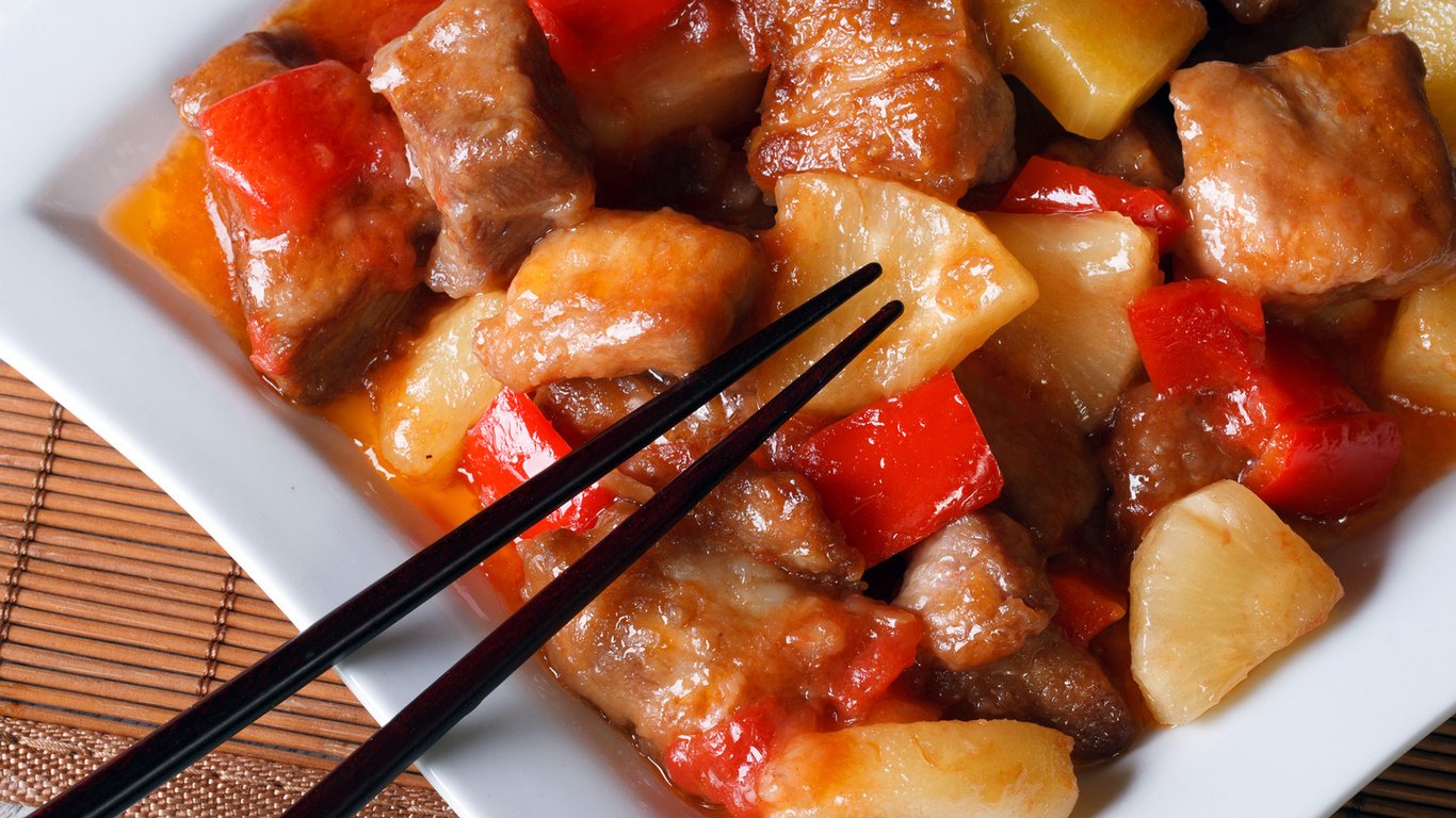 sweet sour pork chinese american food radii