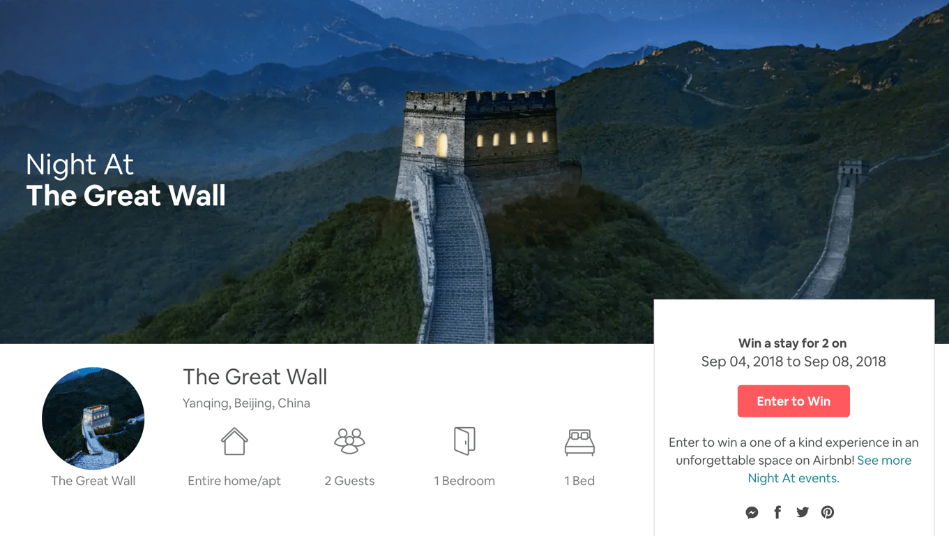 great wall "glamping" china airbnb