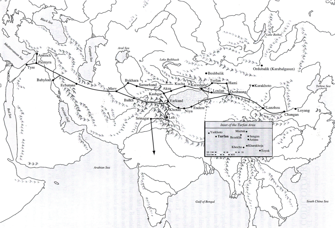 spread of Manichaeism along the Silk Road