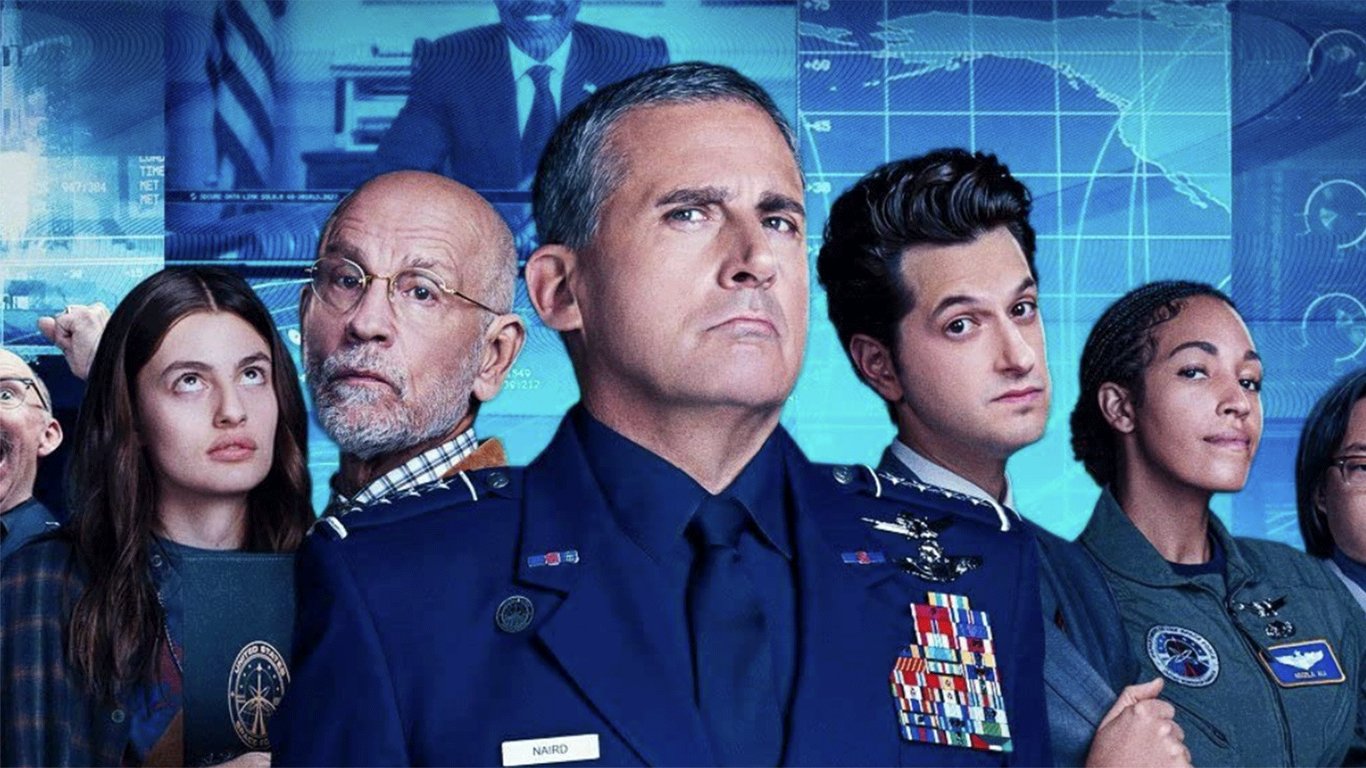 Feature image of Steve Carell Sips Baijiu, Fan Bingbing on Blast in Netflix’s “Space Force”