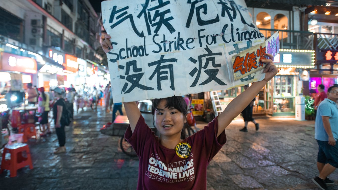 howey ou climate striker china greta thunberg