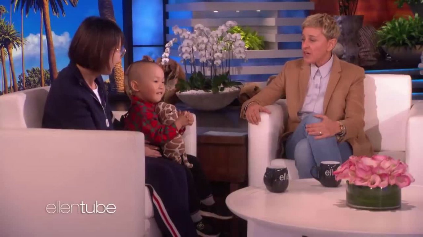 Chinese toddler on Ellen Show