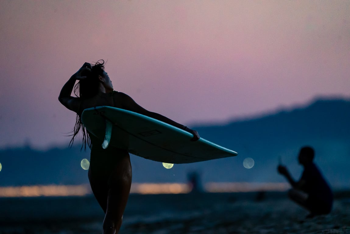 Surfing in Hainan, South China