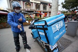Delivery driver in China