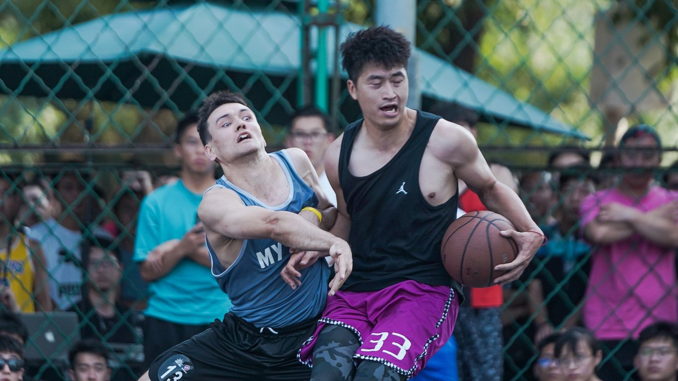dongdan sunset basketball streetball beijing