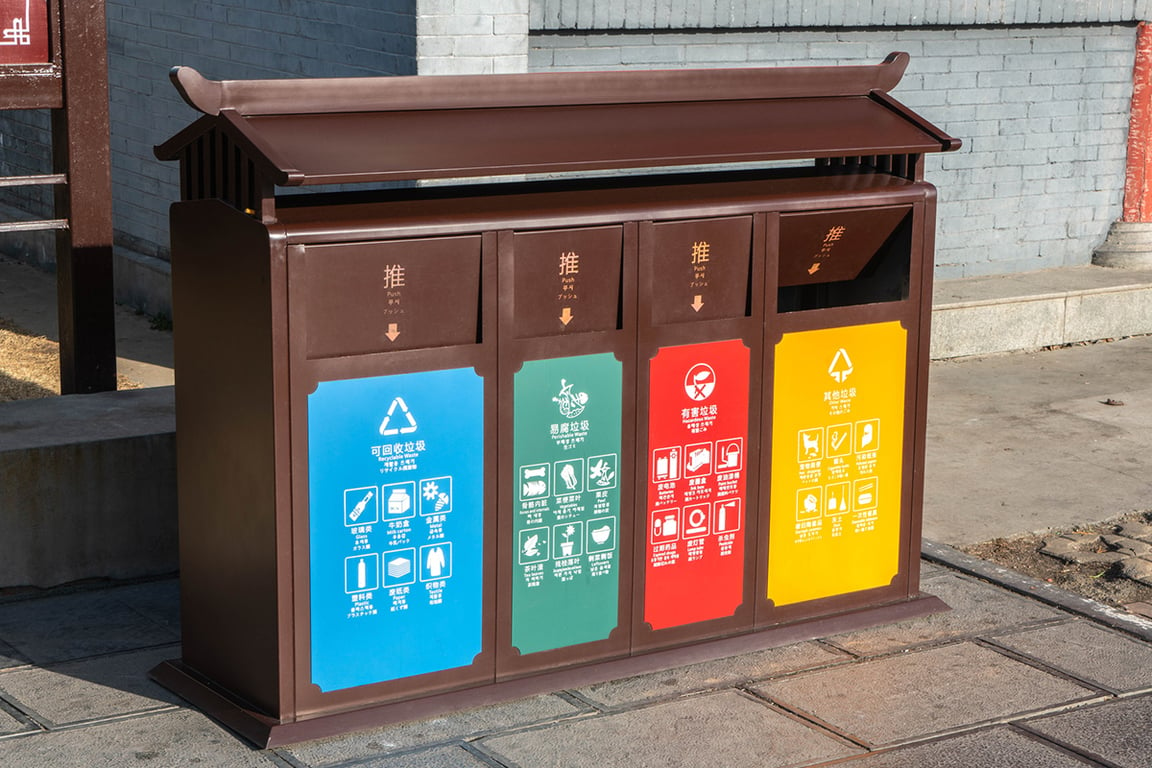 trash can waste sorting china