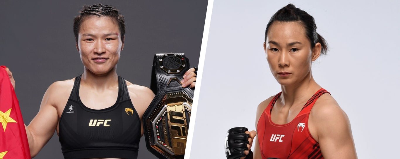 Feature image of UFC announces “China Derby”: Zhang Weili to Defend Strawweight Crown Against Yan Xiaonan