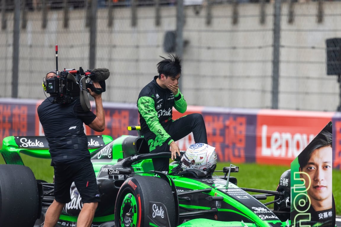 Feature image of F1 Driver Zhou Guanyu Sheds Tears After Missing Podium at Chinese Grand Prix