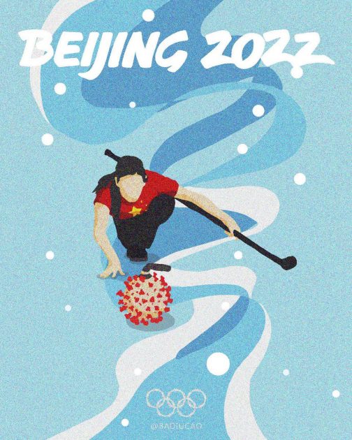 Beijing 2022 covid poster