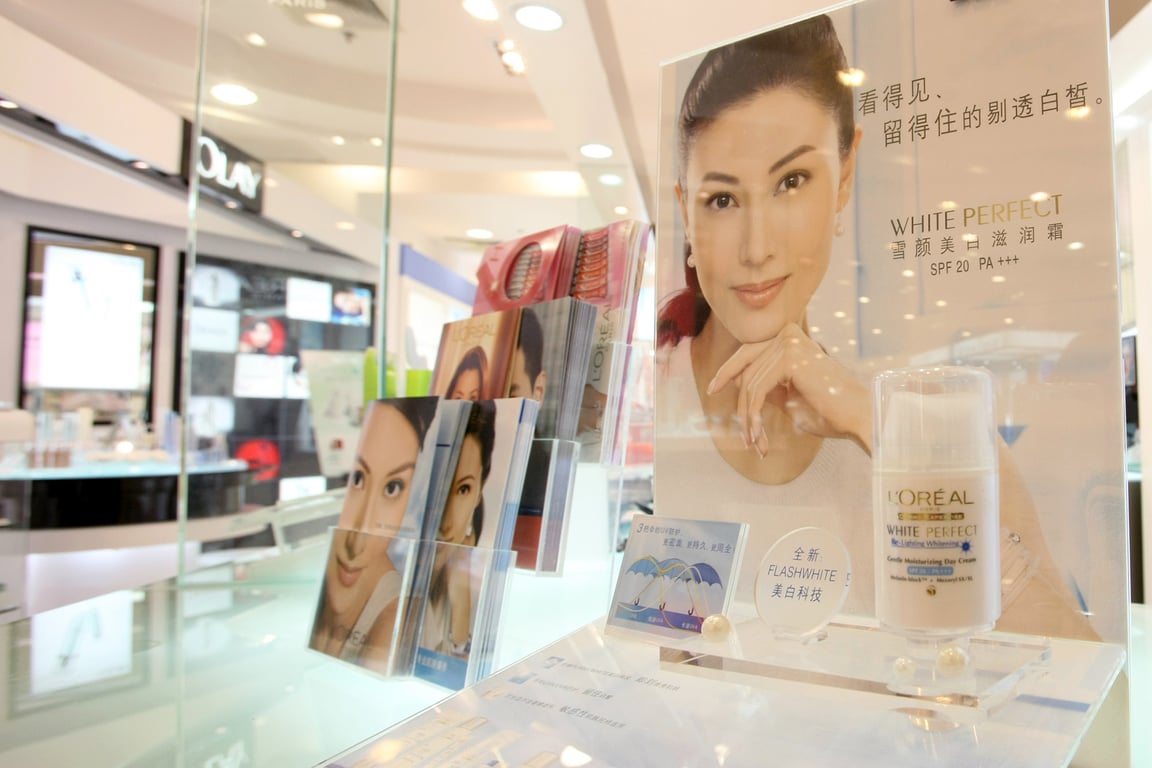 shanghai l'oreal skin whitening shopping mall