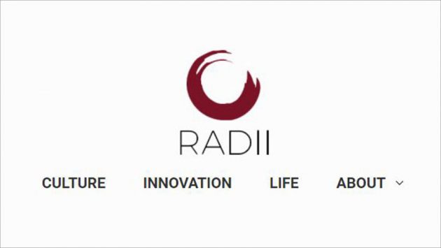 radii website header