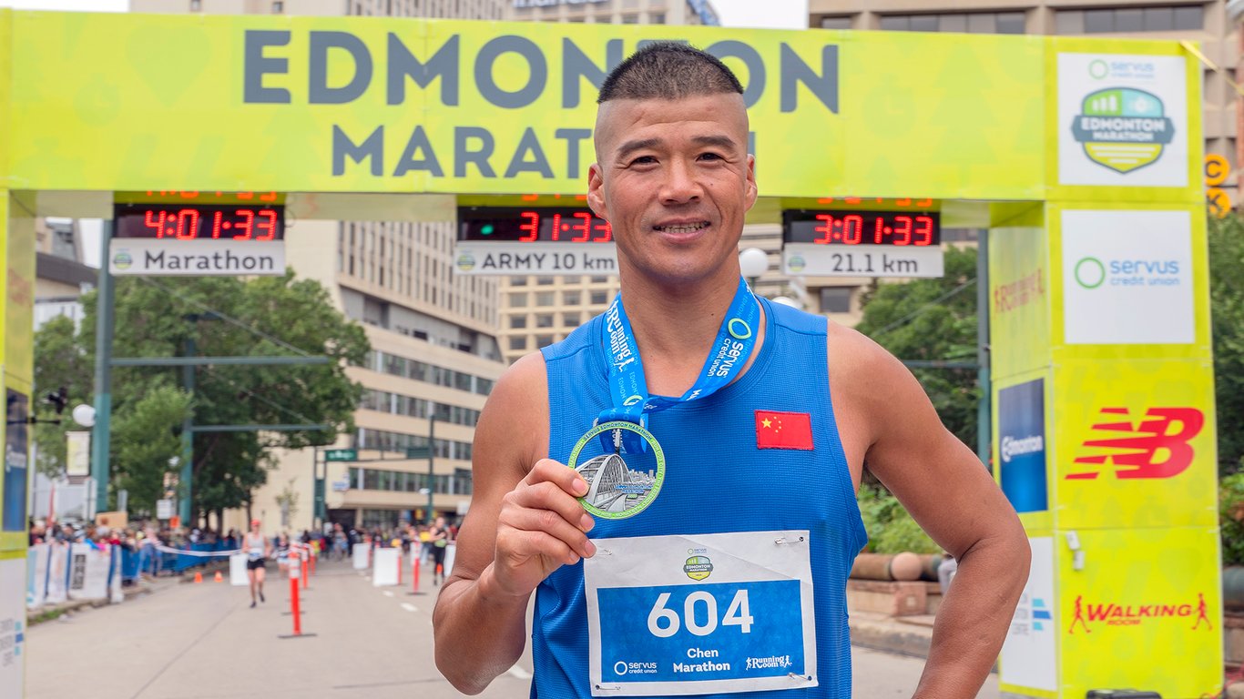 Chen Penbin Edmonton ultra marathon