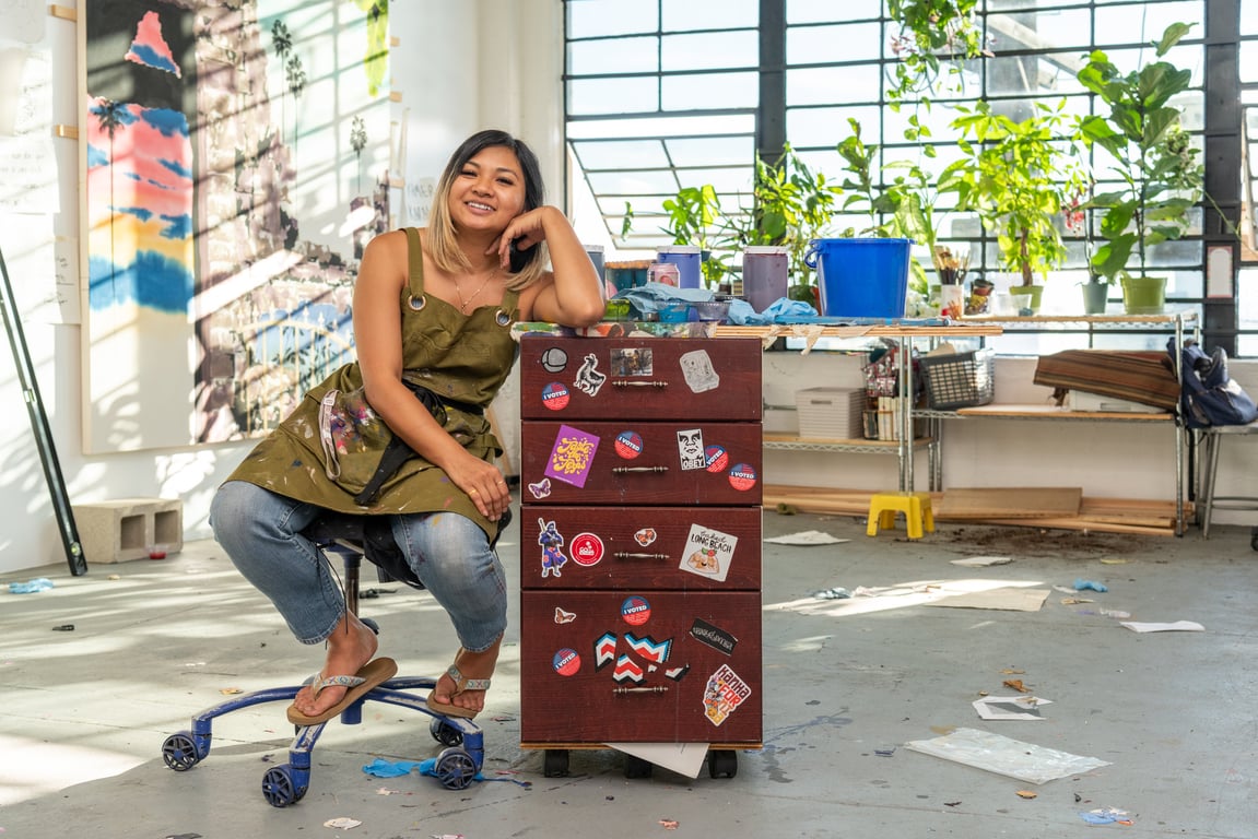 Feature image of Tidawhitney Lek Blends Personal Experience and Family History in Her Vivid Paintings