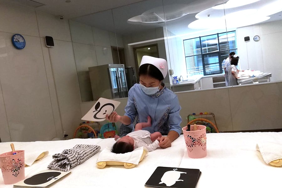 nurse baby cards yuezi center