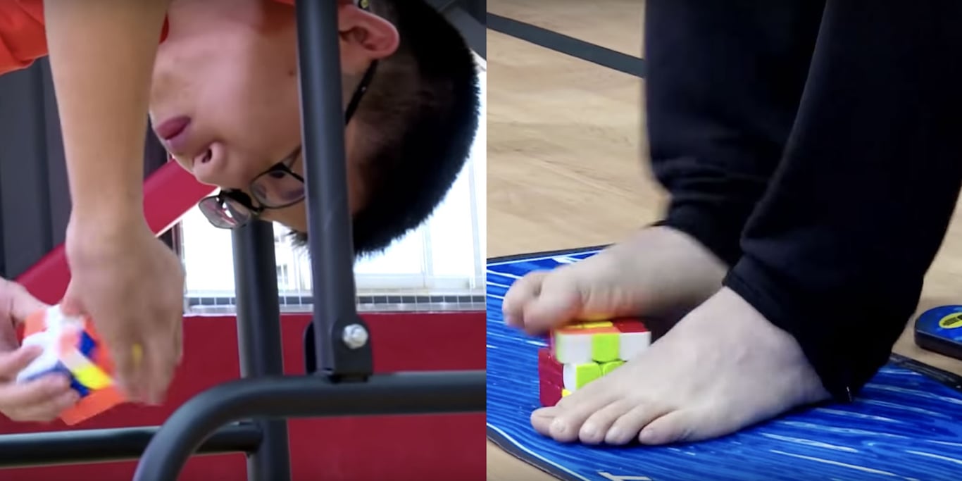 Feature image of 13-Year-Old Rubik’s Cube Prodigy Uses His Feet to Solve Three Cubes at Once