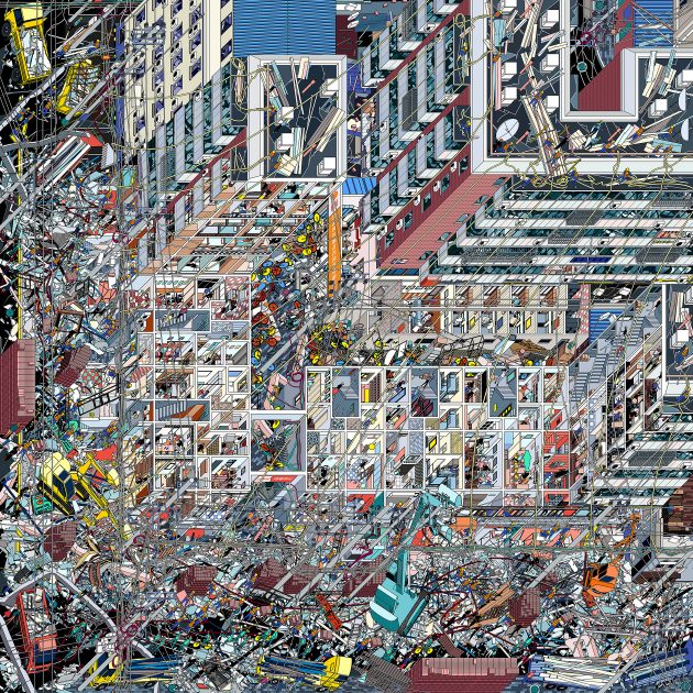 Li Han, ‘The Samsara of Building No. 42 on Dirty Street’, overall winner of the 2018 Architecture Drawing Prize