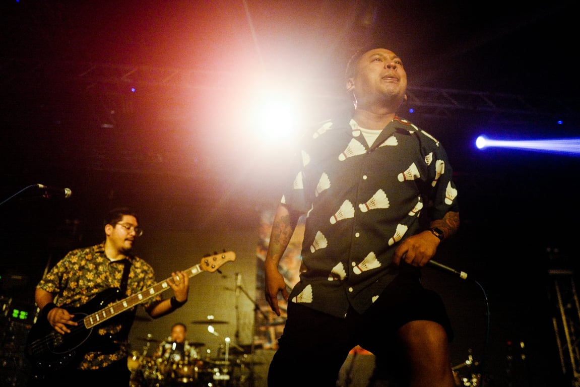 Lead singer Richie Peril and bassist Terence Salinas of Shepherds the Weak