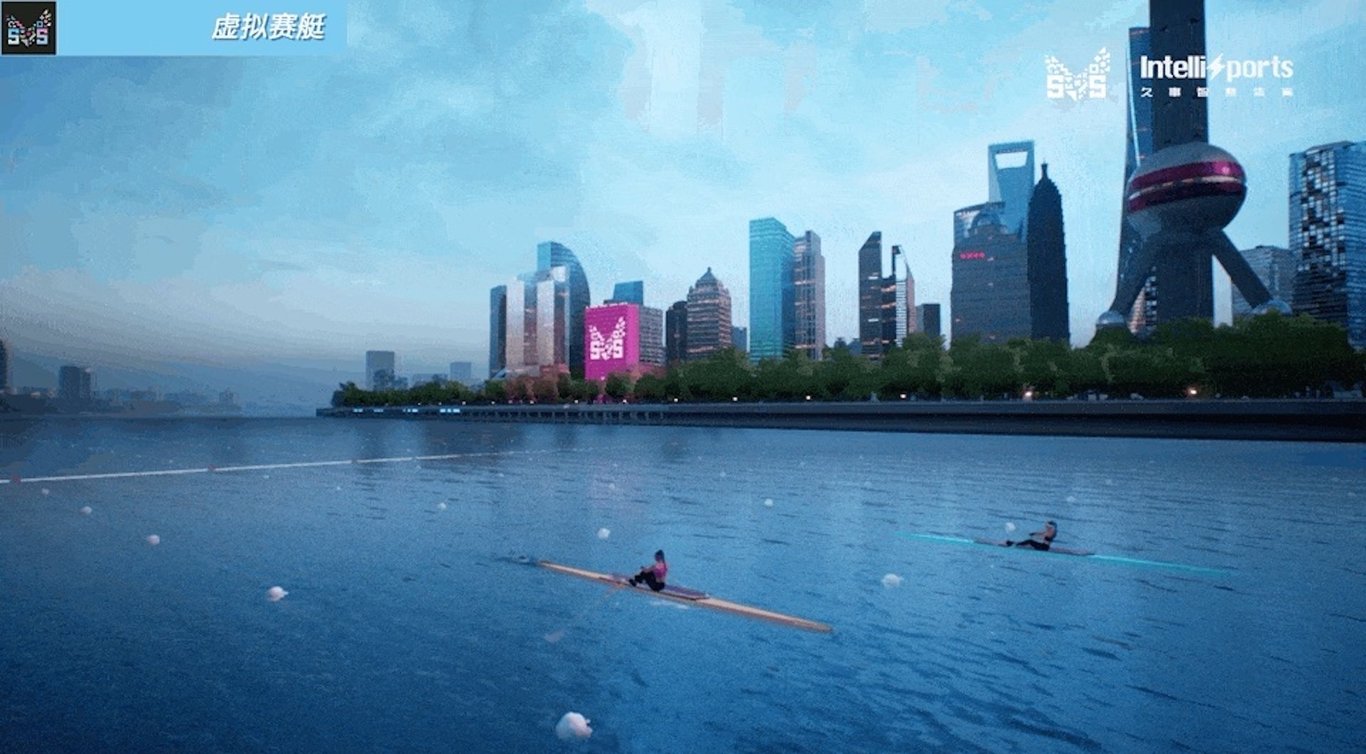 rowing huangpu virtual sports erg shanghai pearl tower berry tower metaverse