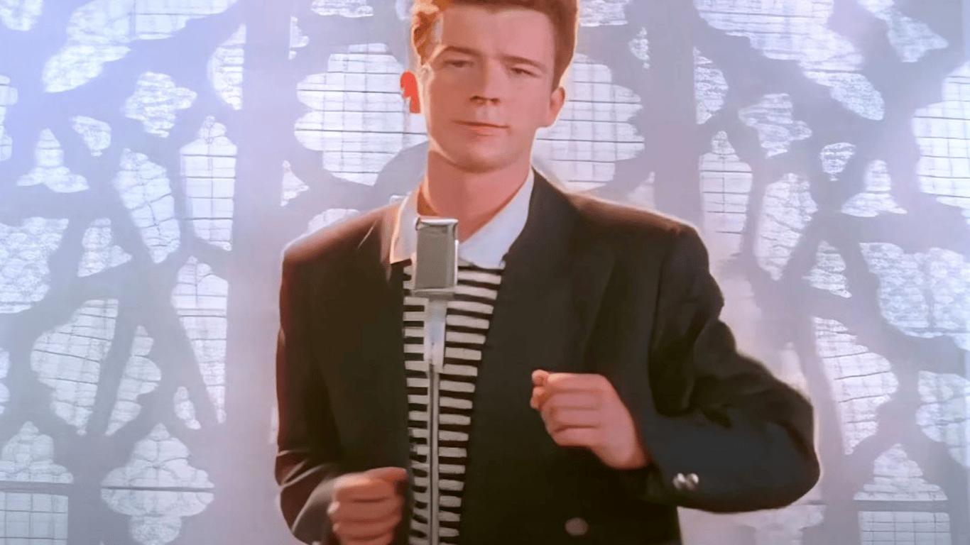 Rickrolling internet meme