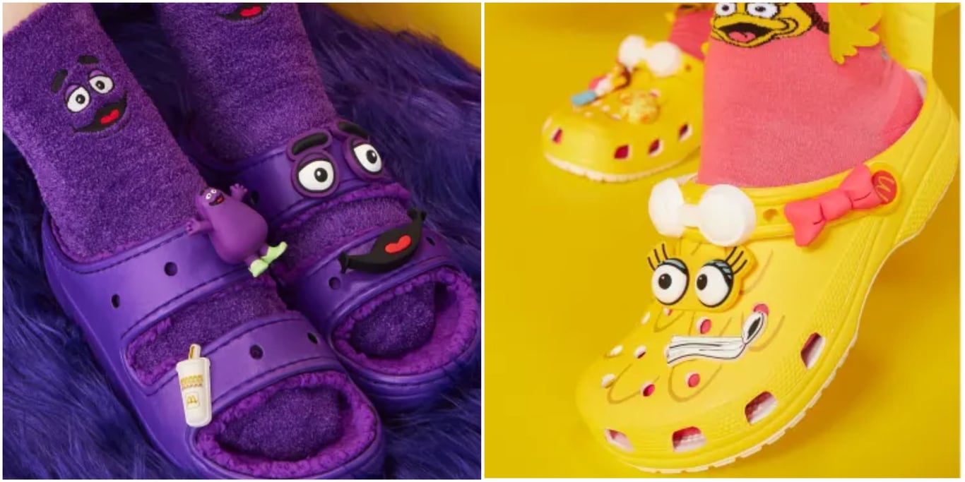 Feature image of McDonald’s Grimace Crocs Are Here
