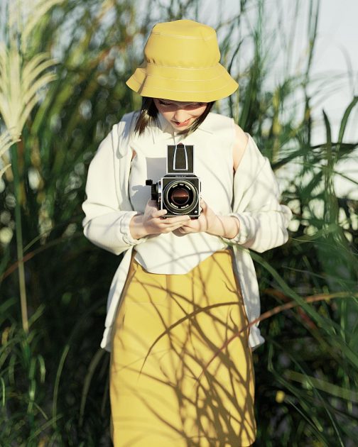 Angie Rolleiflex camera