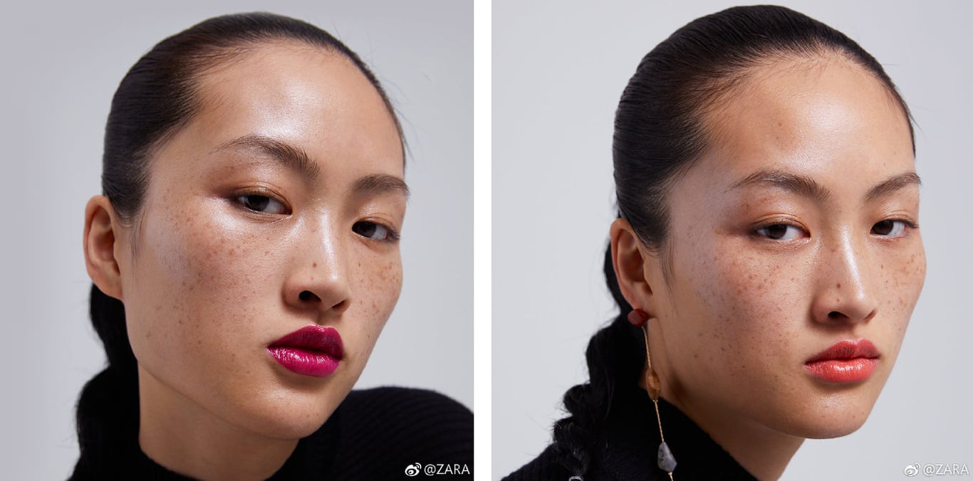 Chinese model with freckles for ZARA | RADII China